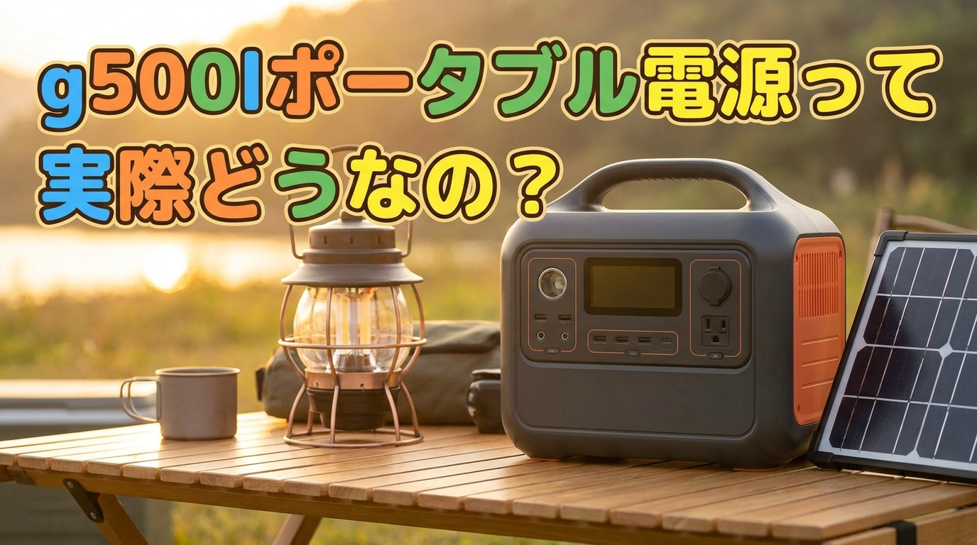 g500lポータブル電源って実際どうなの？