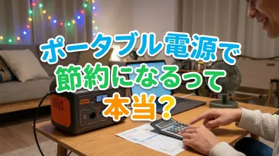 ポータブル電源で節約になるって本当？