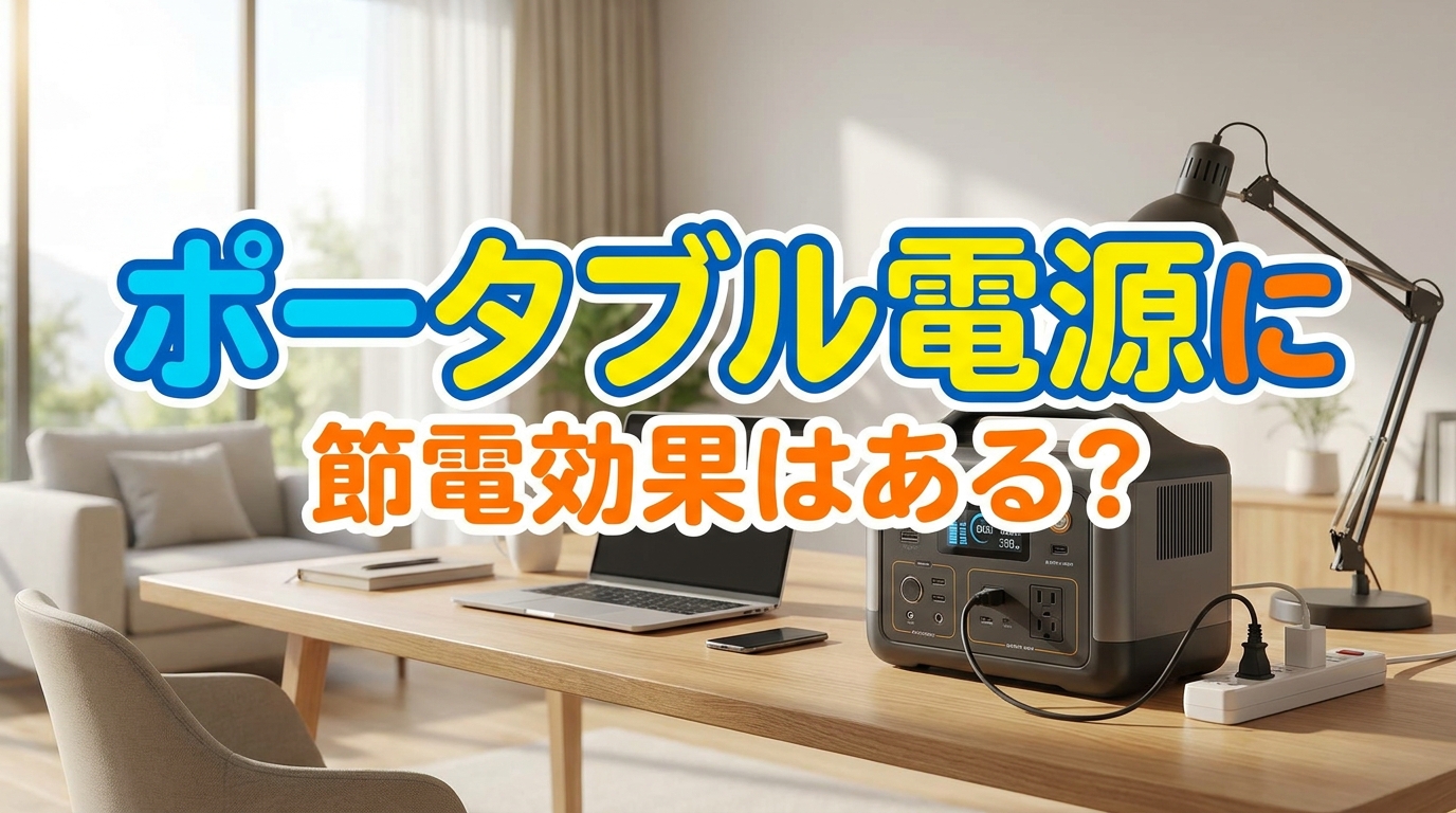 ポータブル電源に節電効果はある?