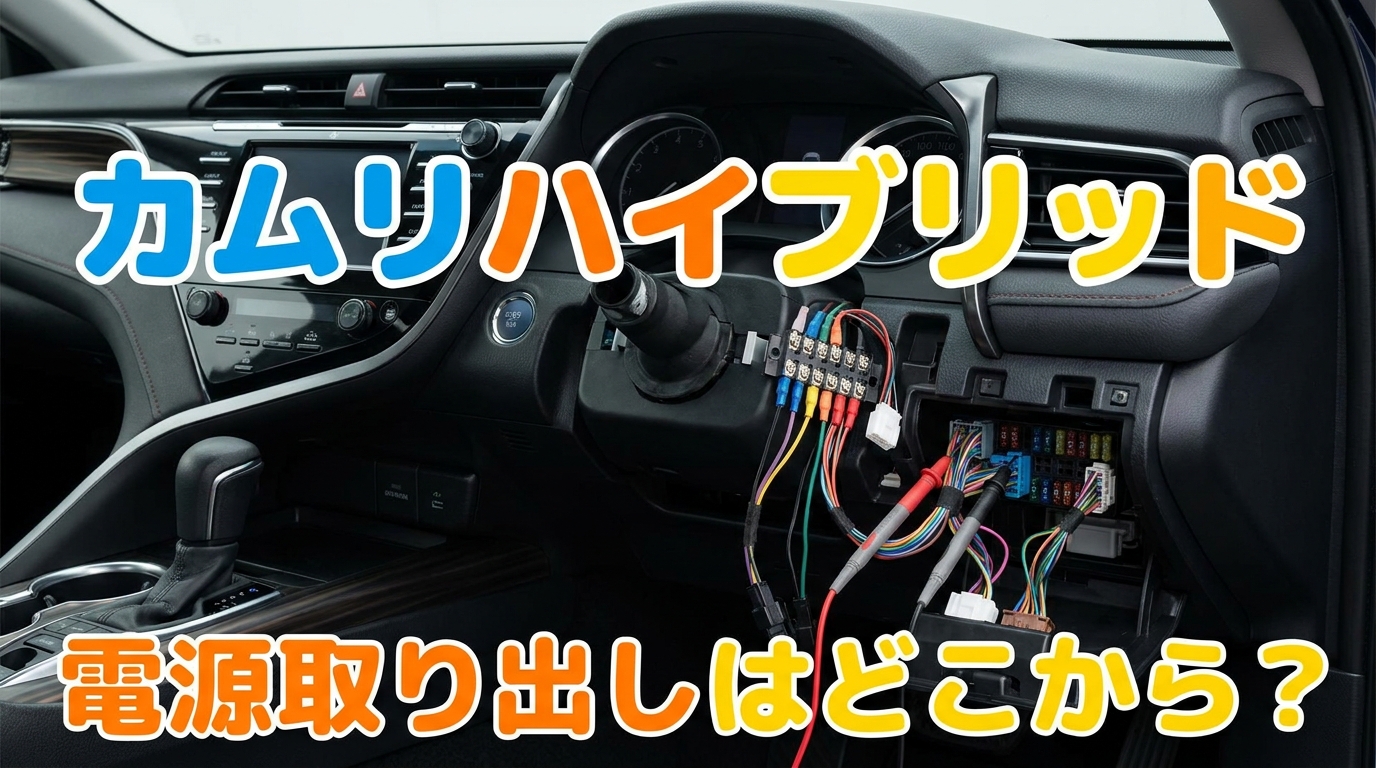 カムリハイブリッド電源取り出しはどこから？