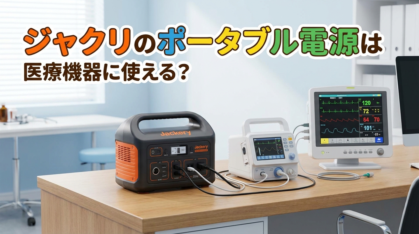 ジャクリのポータブル電源は医療機器に使える?