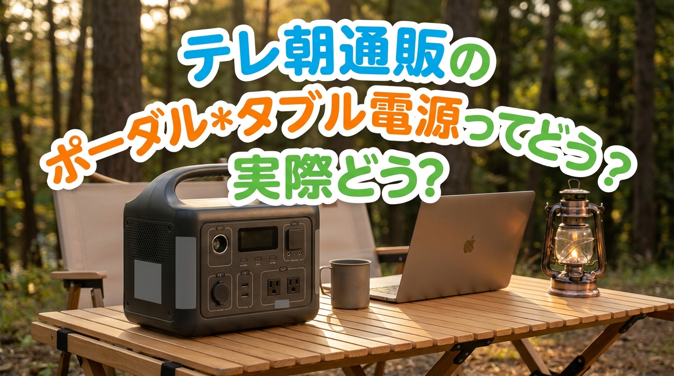 テレ朝通販のポータブル電源って実際どう？