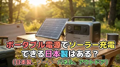 ポータブル電源でソーラー充電できる日本製はある？