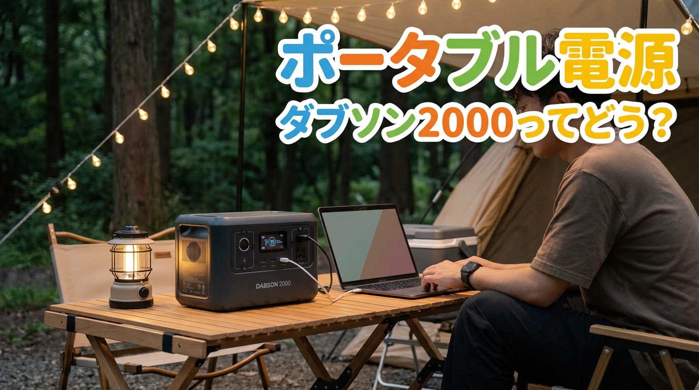 ポータブル電源ダブソン2000ってどう?