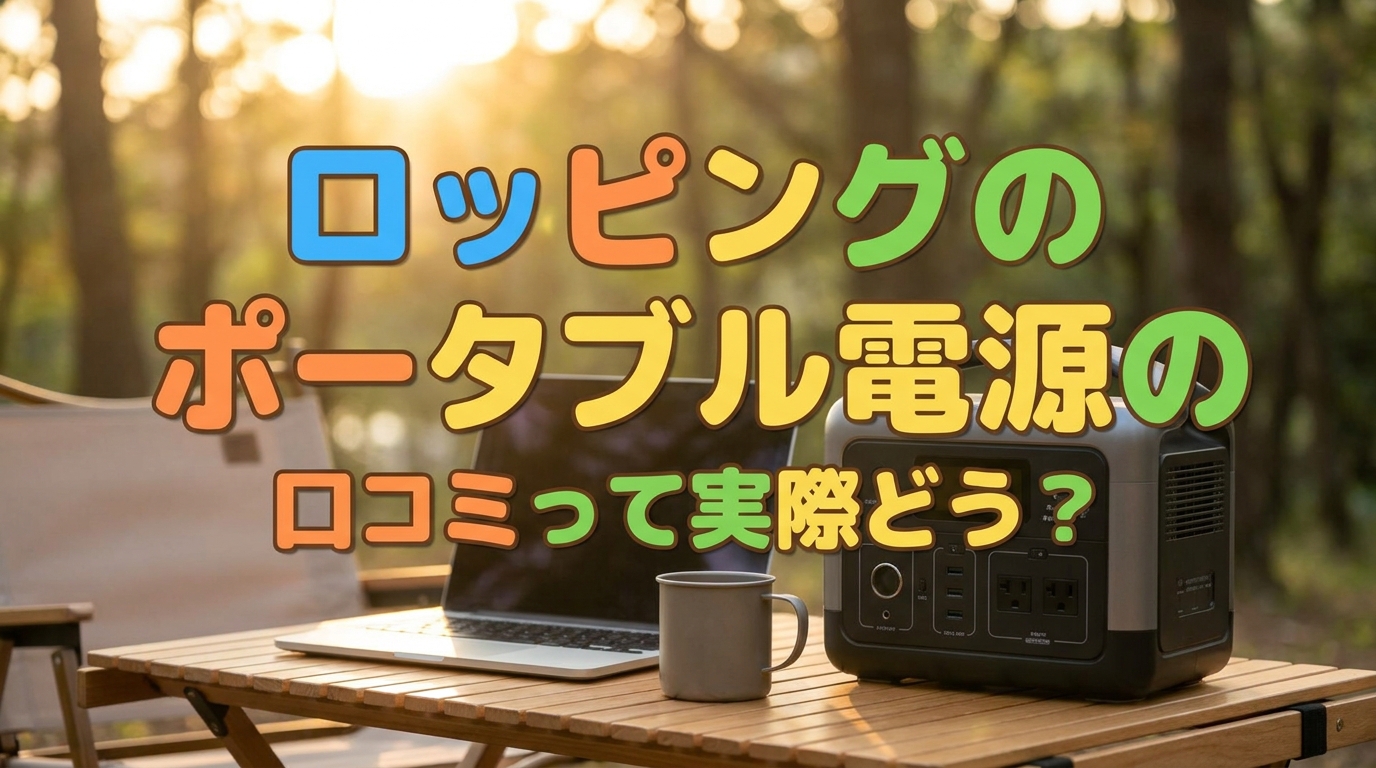 ロッピングのポータブル電源の口コミって実際どう?