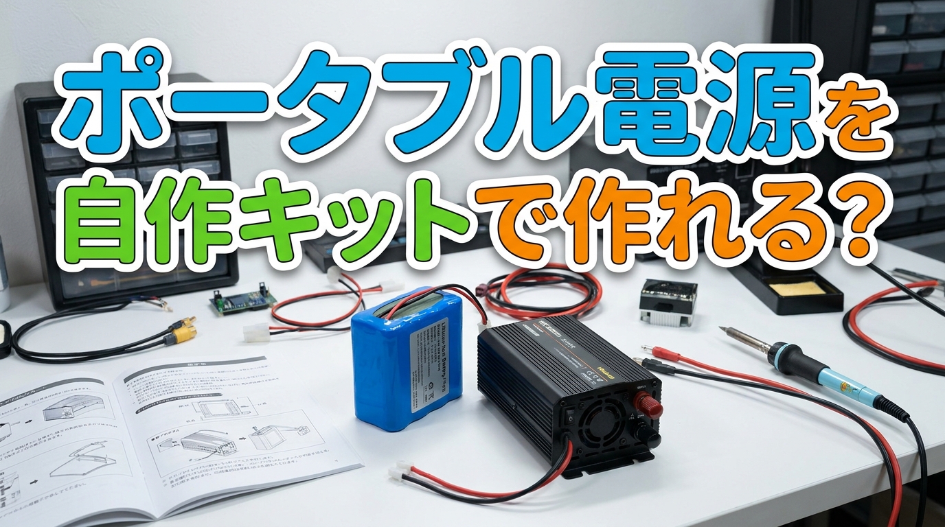 ポータブル電源を自作キットで作れる？