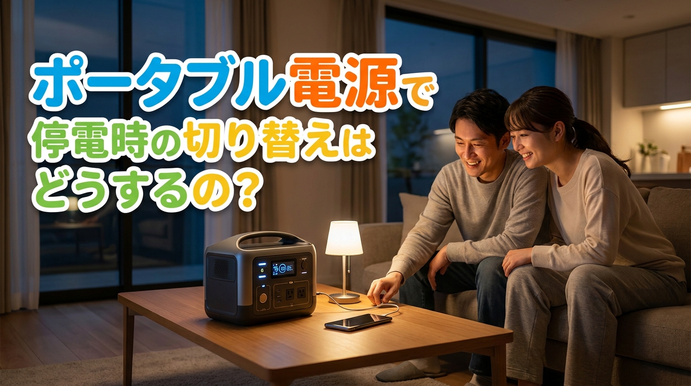 ポータブル電源で停電時の切り替えはどうするの?