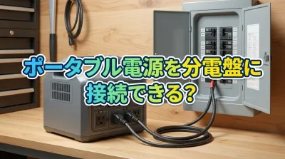 ポータブル電源を分電盤に接続できる？