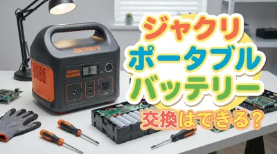 ジャクリ ポータブル 電源 バッテリー 交換はできる？