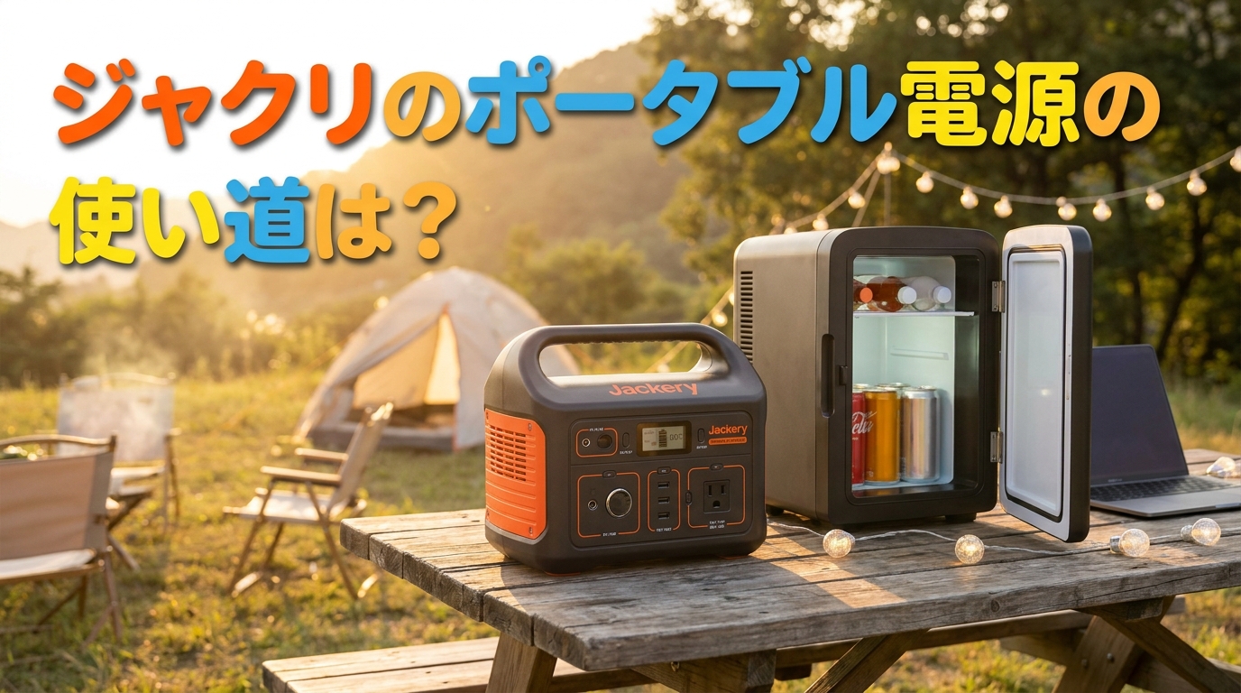 ジャクリのポータブル電源の使い道は？