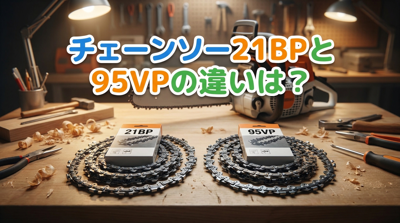 チェーンソー21BPと95VPの違いは?