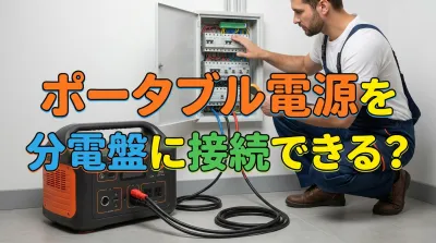 ポータブル電源を分電盤に接続できる？