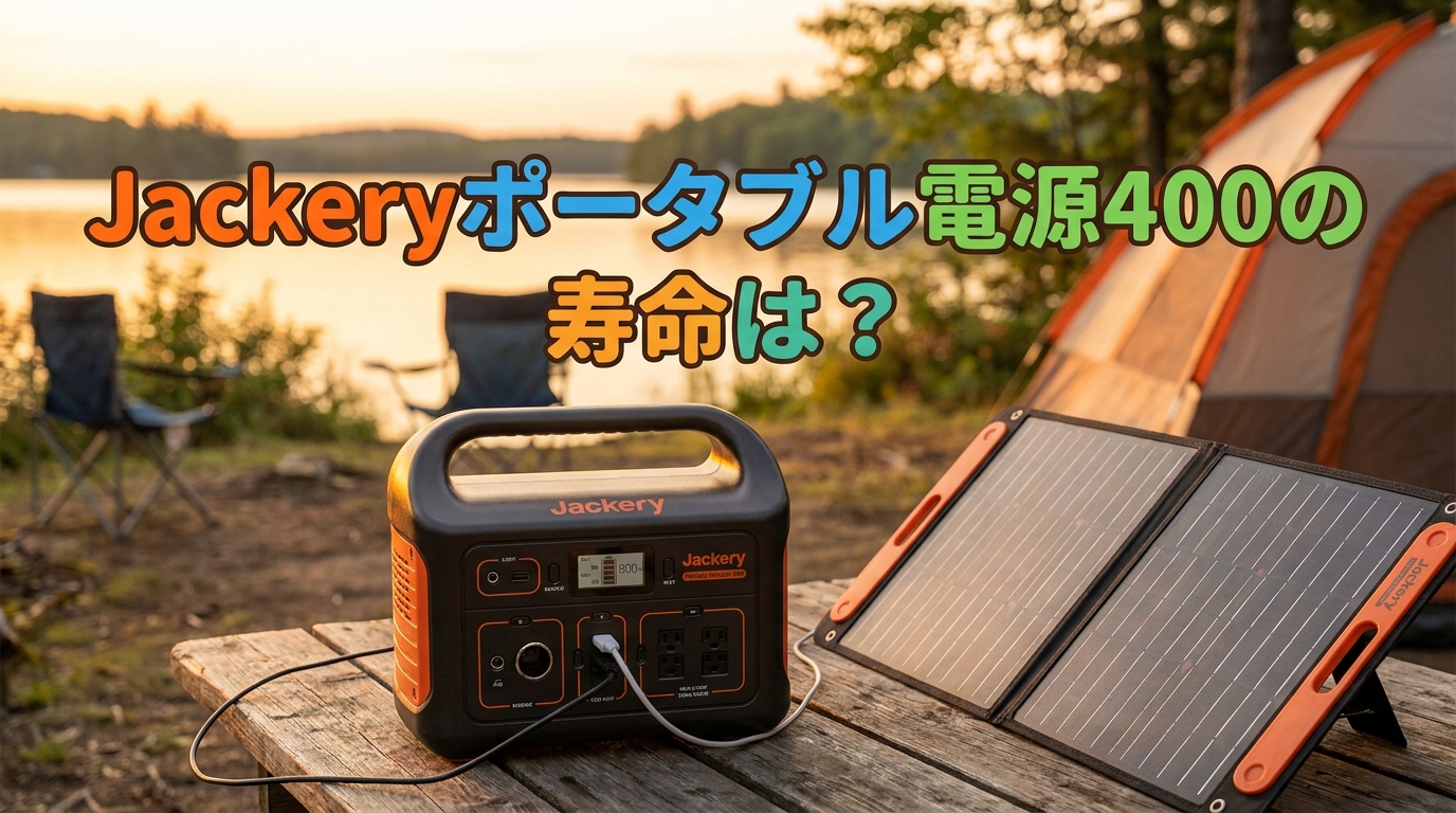 Jackeryポータブル電源400の寿命は?