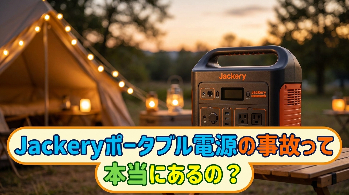 Jackeryポータブル電源の事故って本当にあるの?
