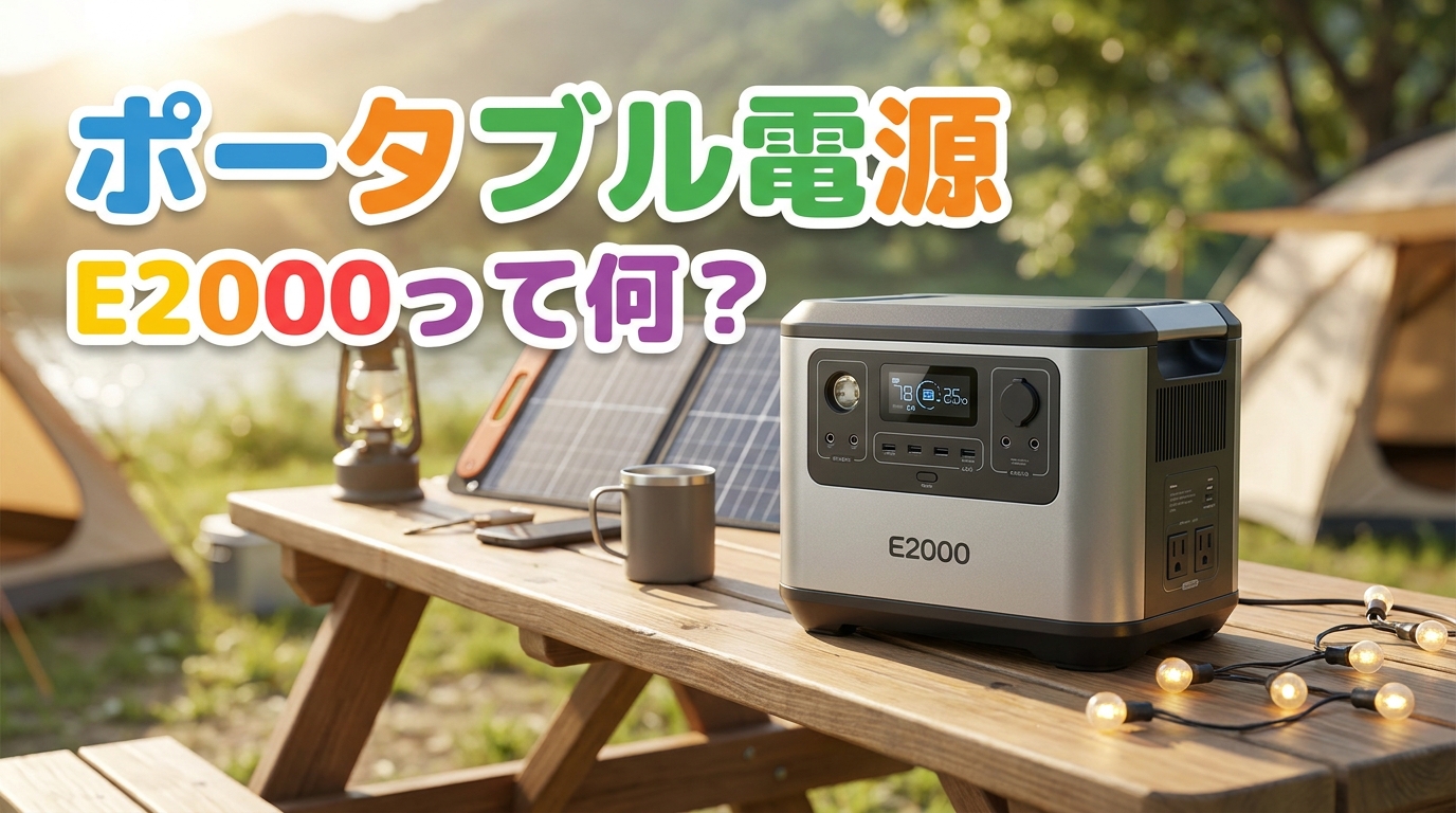 ポータブル電源E2000って何？