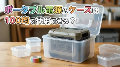 ポータブル電源のケースは100均で代用できる？