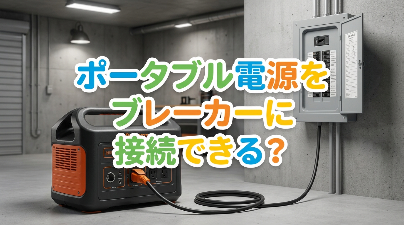 ポータブル電源をブレーカーに接続できる?