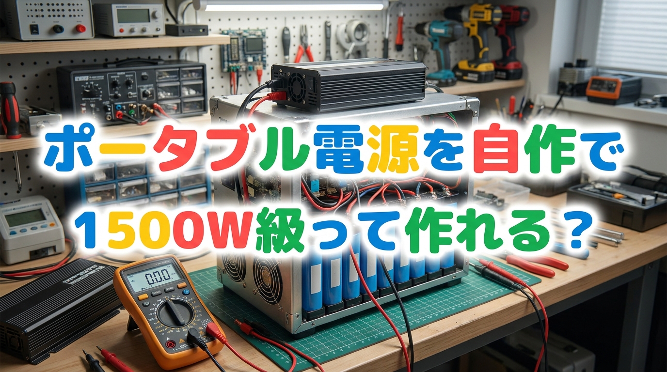 ポータブル電源を自作で1500W級って作れる?