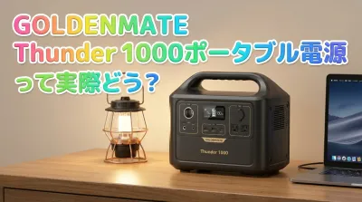 GOLDENMATE Thunder 1000ポータブル電源って実際どう？