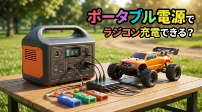 ポータブル電源でラジコン充電できる？
