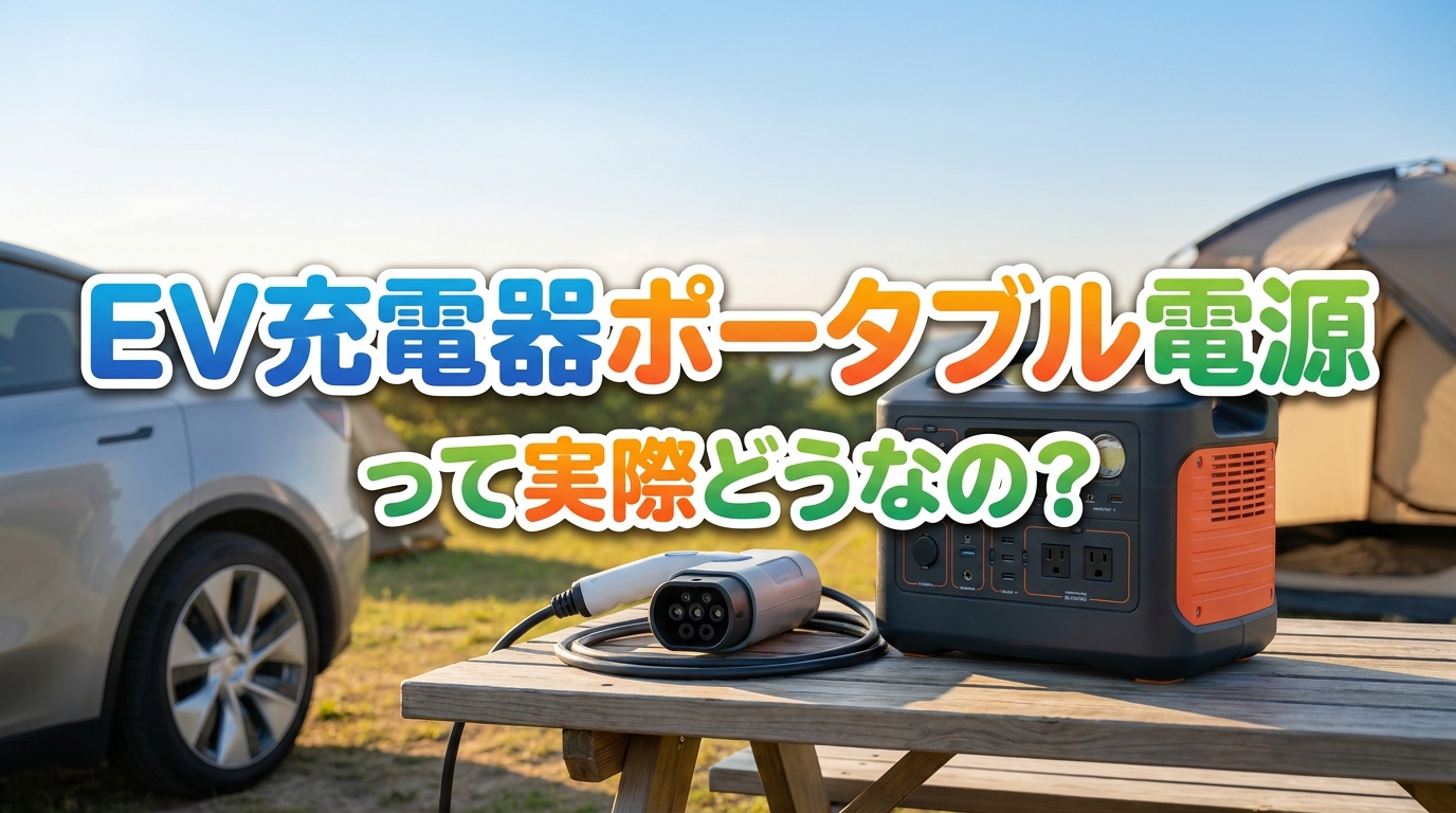 EV充電器ポータブル電源って実際どうなの?