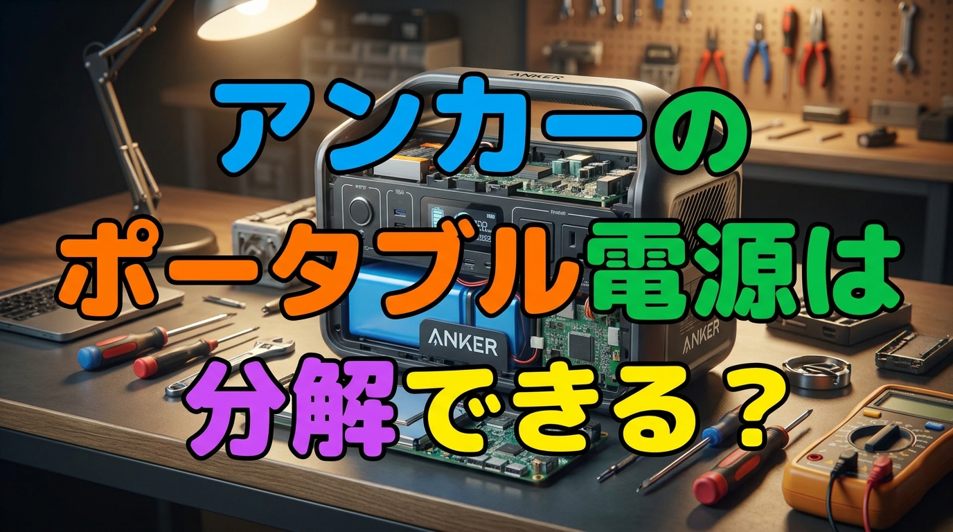 アンカーのポータブル電源は分解できる？
