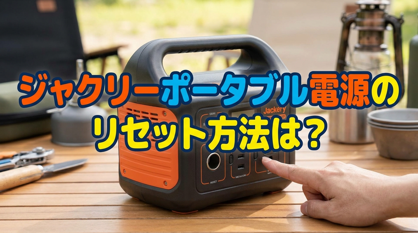 ジャクリーポータブル電源のリセット方法は?