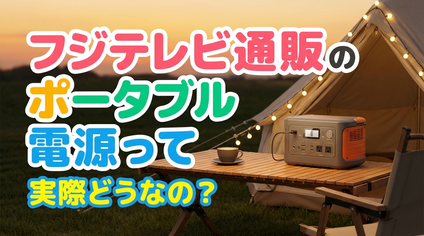 フジテレビ通販のポータブル電源って実際どうなの？