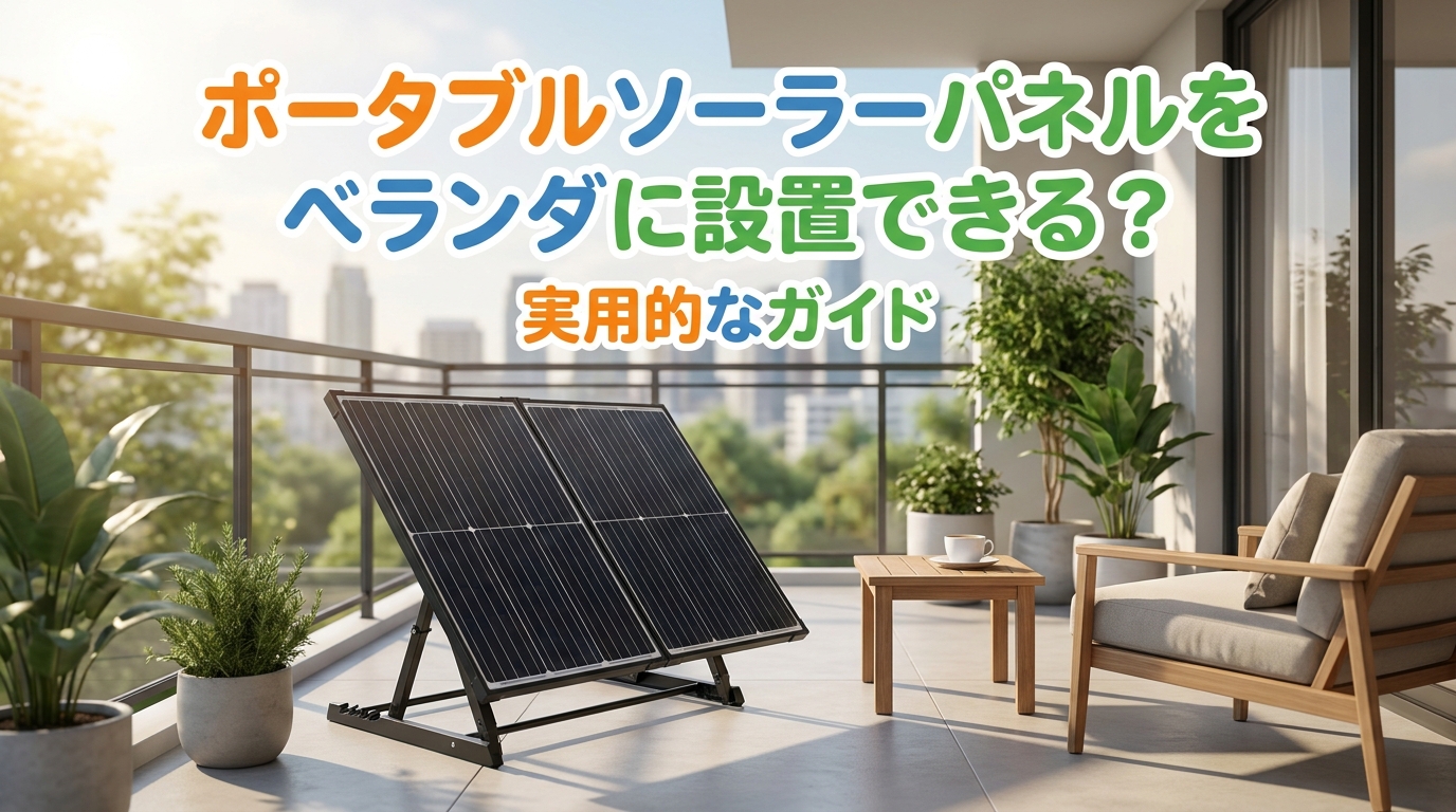 ポータブルソーラーパネルをベランダに設置できる？