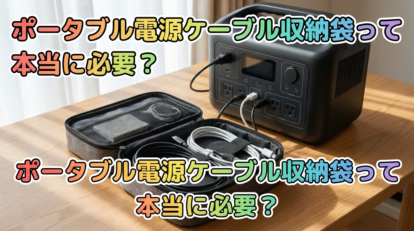 ポータブル電源ケーブル収納袋って本当に必要?
