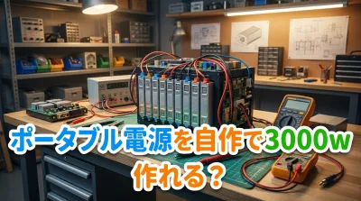 ポータブル電源を自作で3000w作れる？