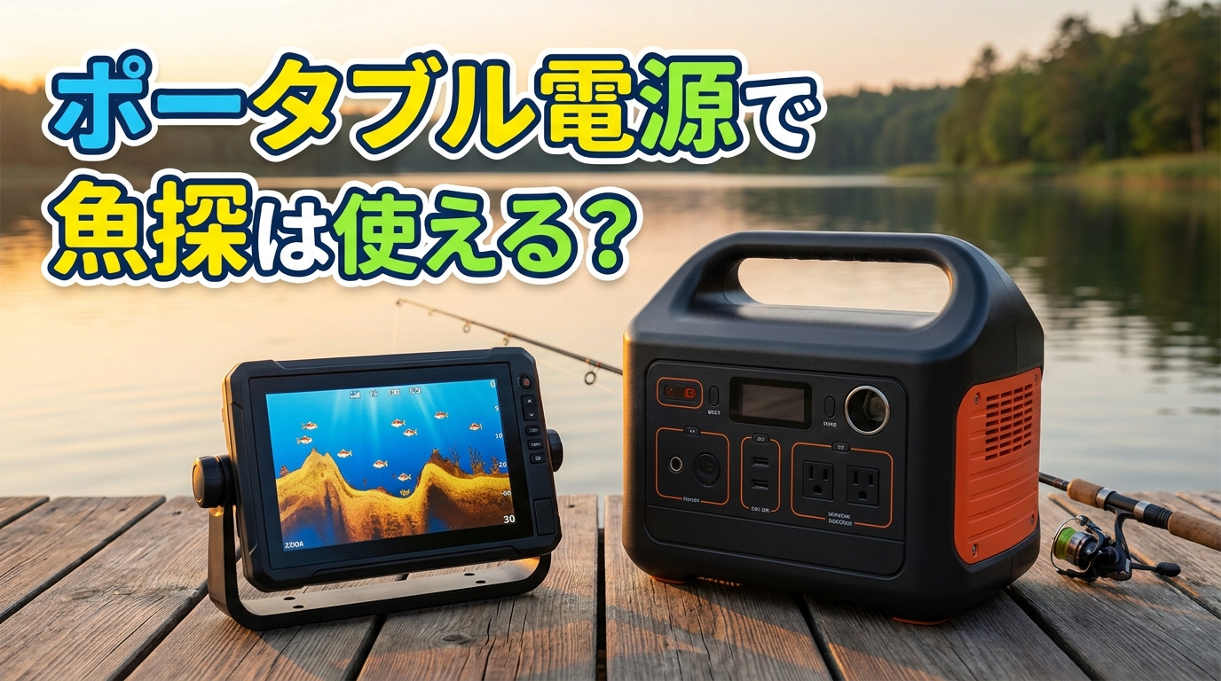 ポータブル電源で魚探は使える?