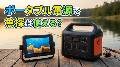 ポータブル電源で魚探は使える?