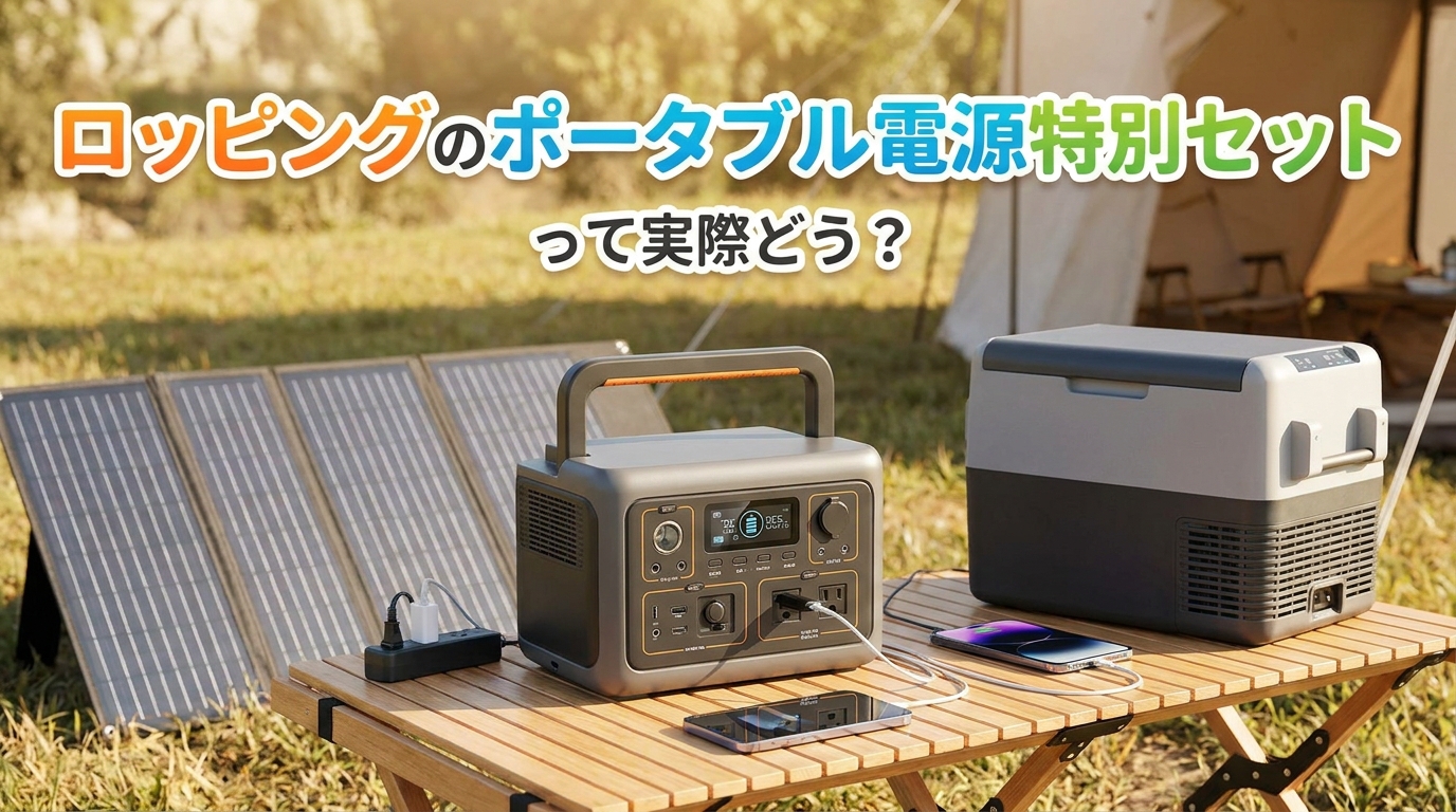 ロッピングのポータブル電源特別セットって実際どう？