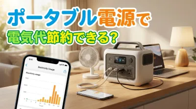 ポータブル電源で電気代節約できる？