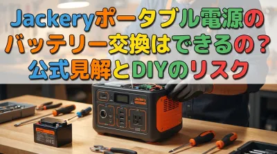 Jackeryポータブル電源のバッテリー交換はできるの？