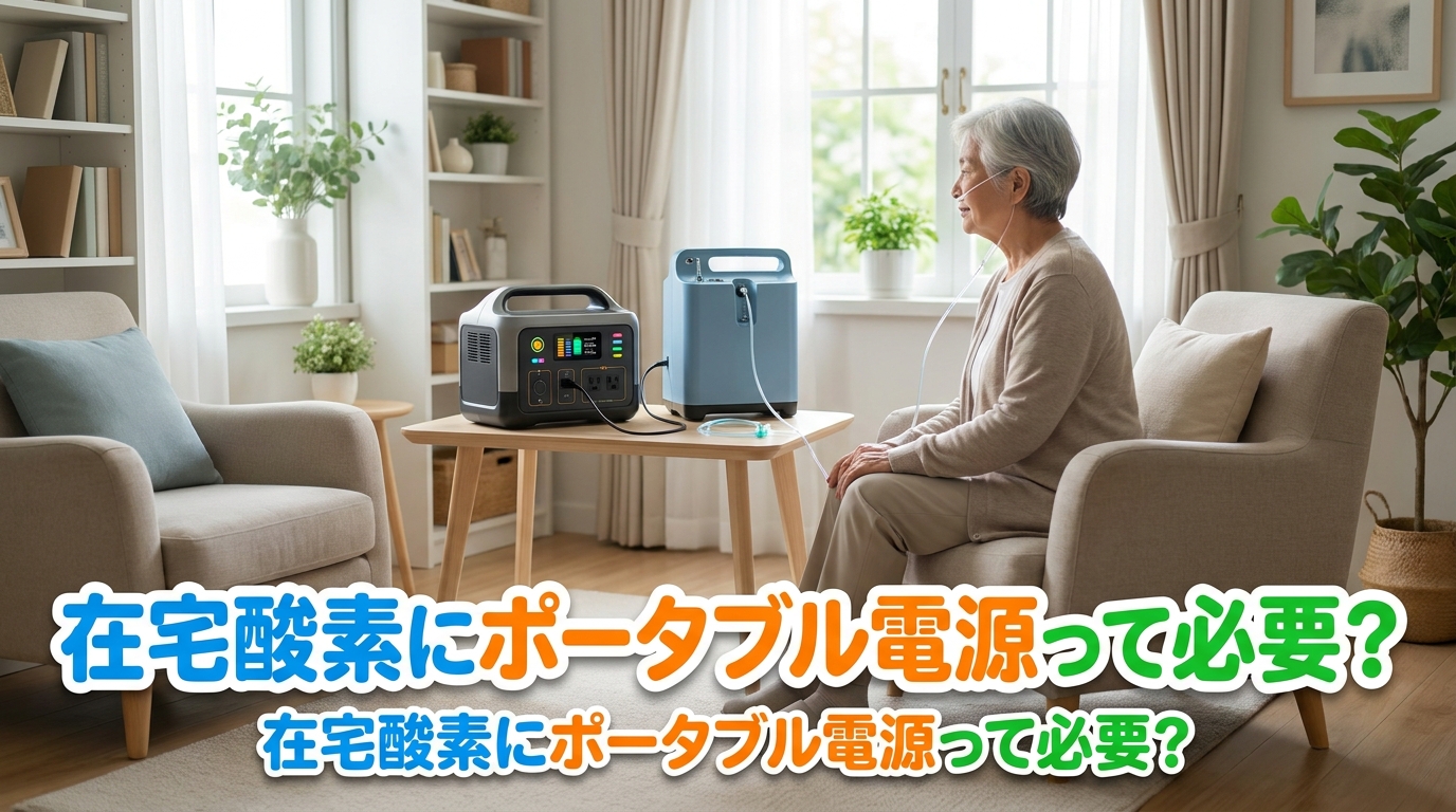 在宅酸素にポータブル電源って必要?