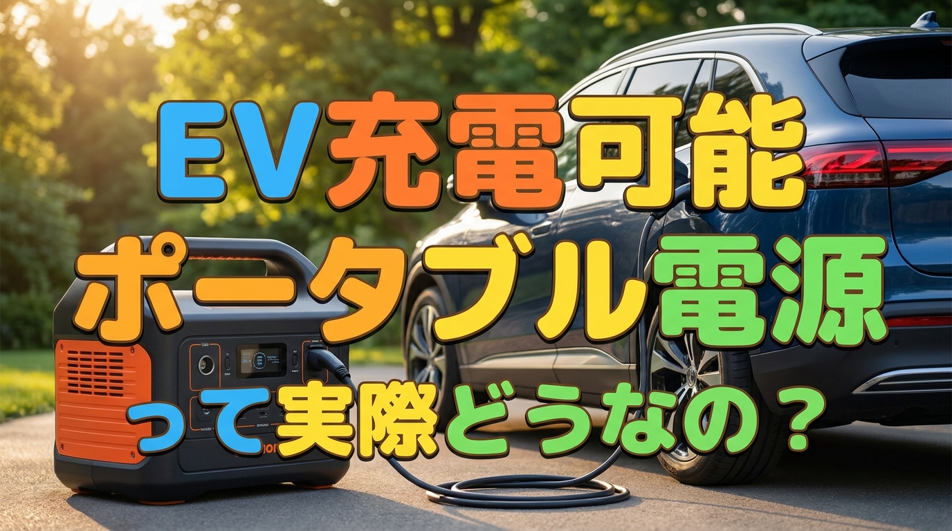 EV充電可能ポータブル電源って実際どうなの?