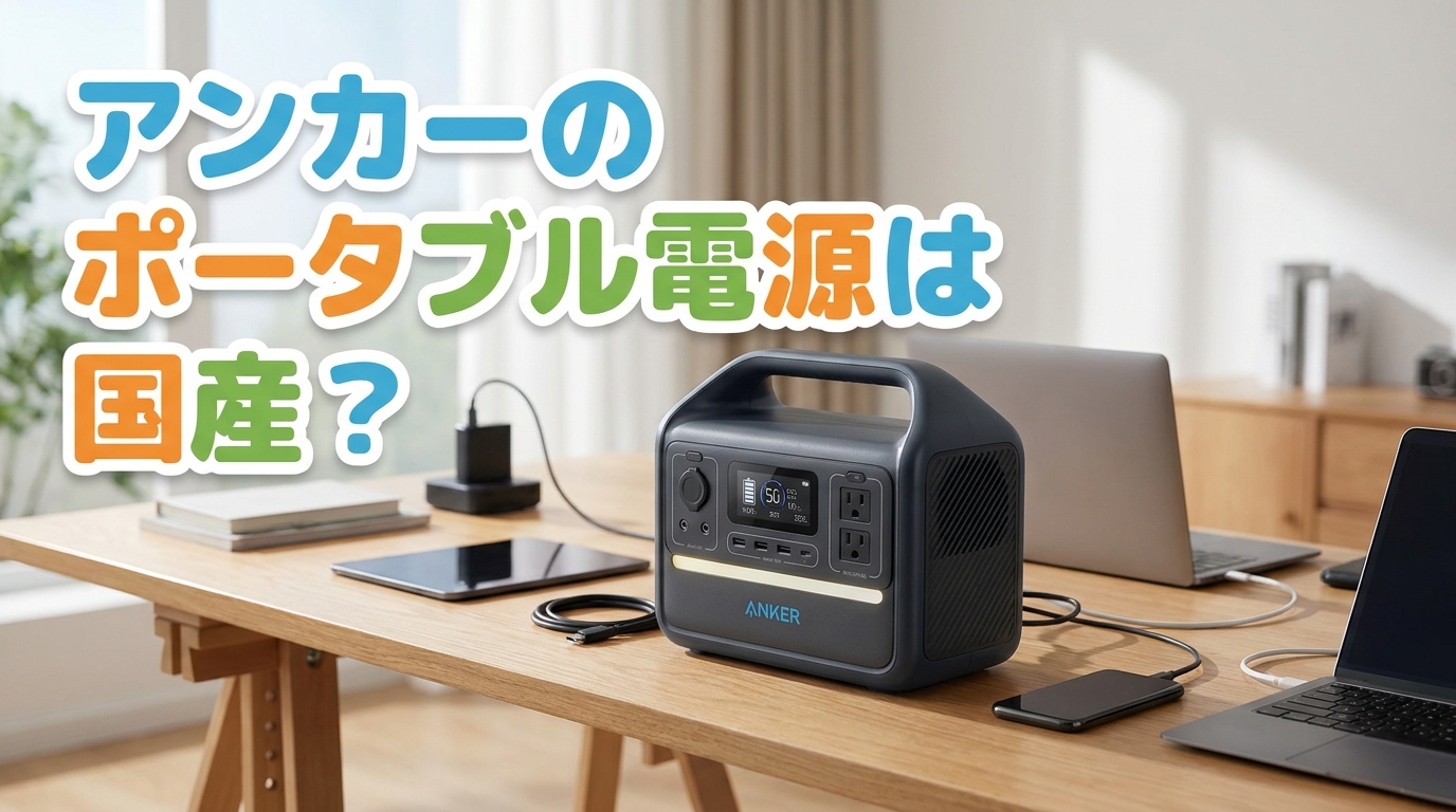 アンカーのポータブル電源は国産?