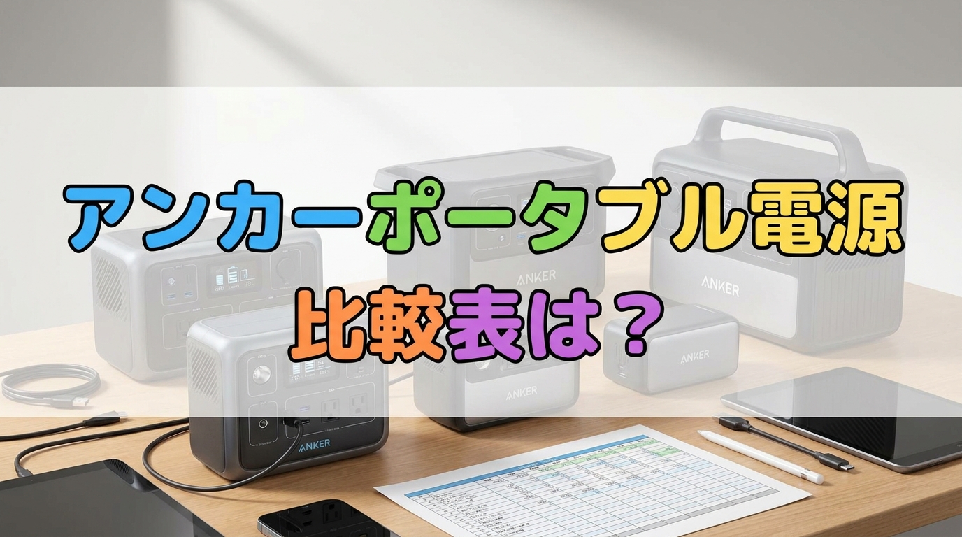 アンカーポータブル電源比較表は？