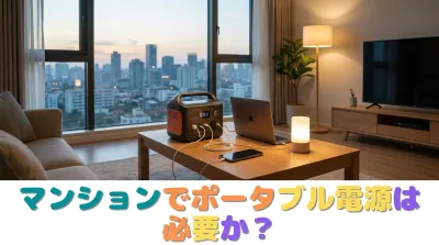 マンションでポータブル電源は必要か？