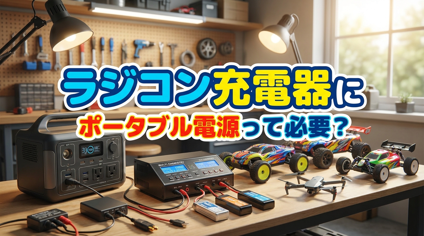 ラジコン充電器にポータブル電源って必要？