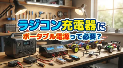 ラジコン充電器にポータブル電源って必要？
