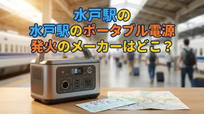 水戸駅のポータブル電源発火のメーカーはどこ？