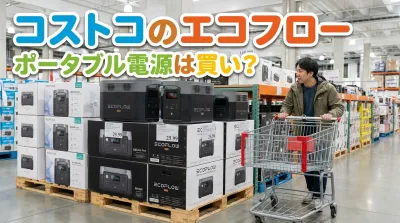 コストコのエコフローポータブル電源は買い？