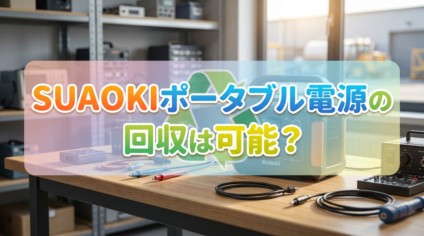 SUAOKIポータブル電源の回収は可能？