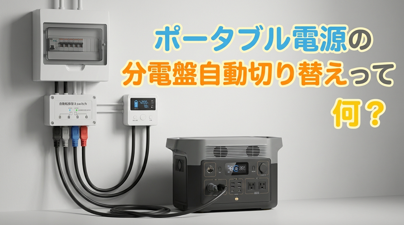 ポータブル電源の分電盤自動切り替えって何？