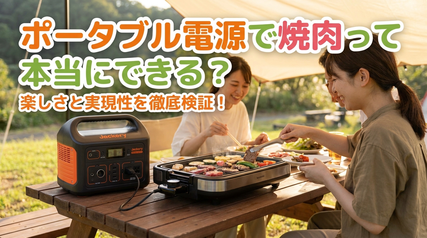 ポータブル電源で焼肉って本当にできる？