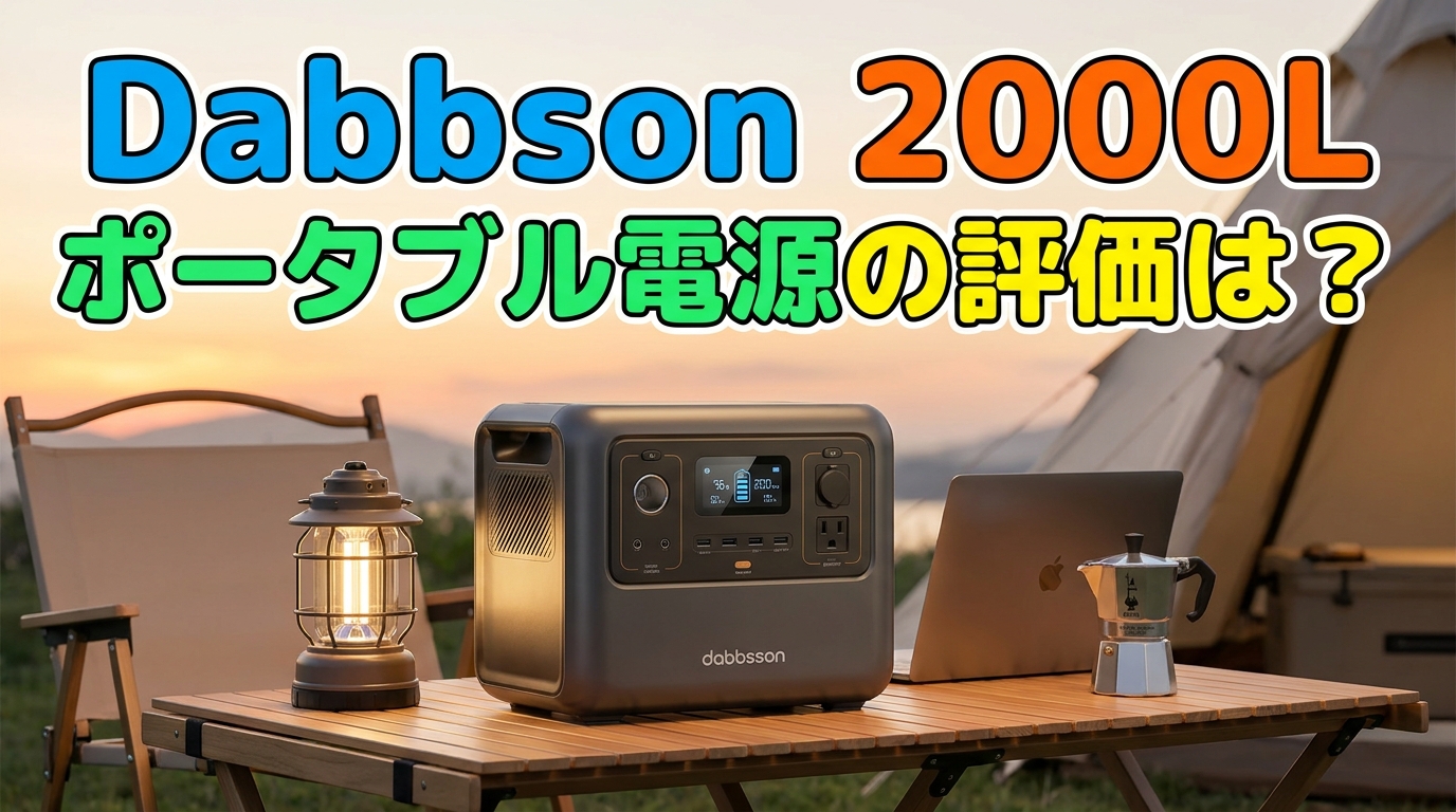 dabbsson 2000lポータブル電源の評価は？