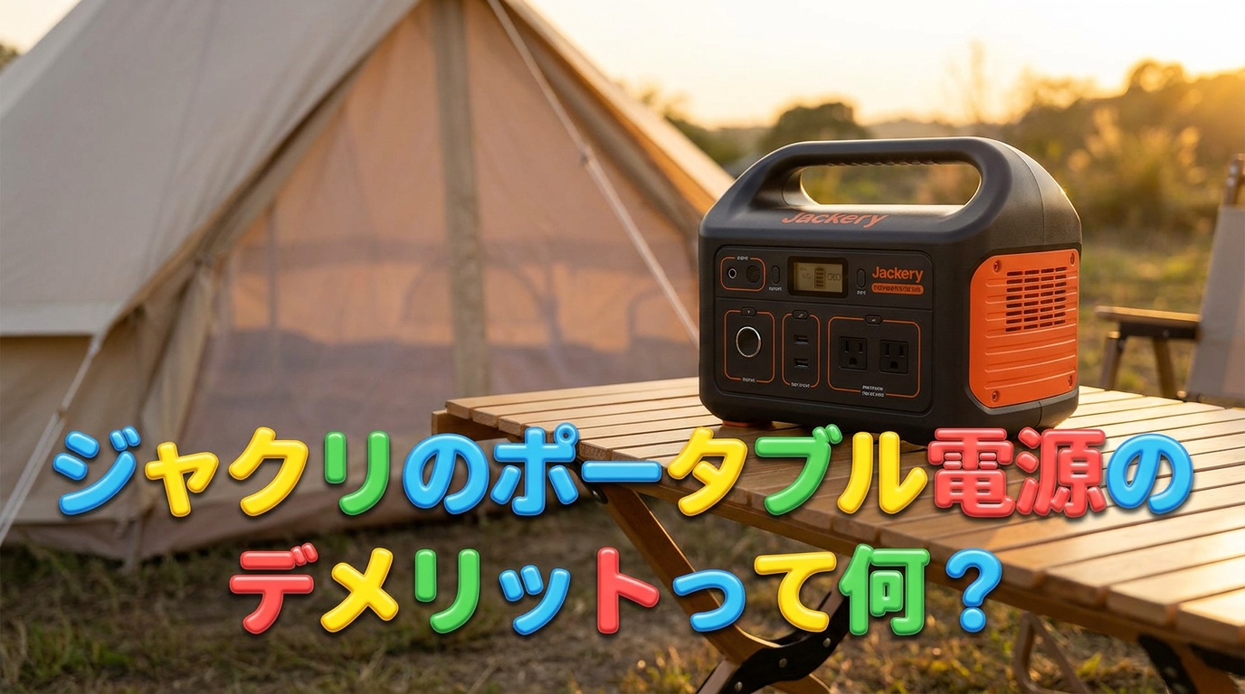 ジャクリのポータブル電源のデメリットって何？